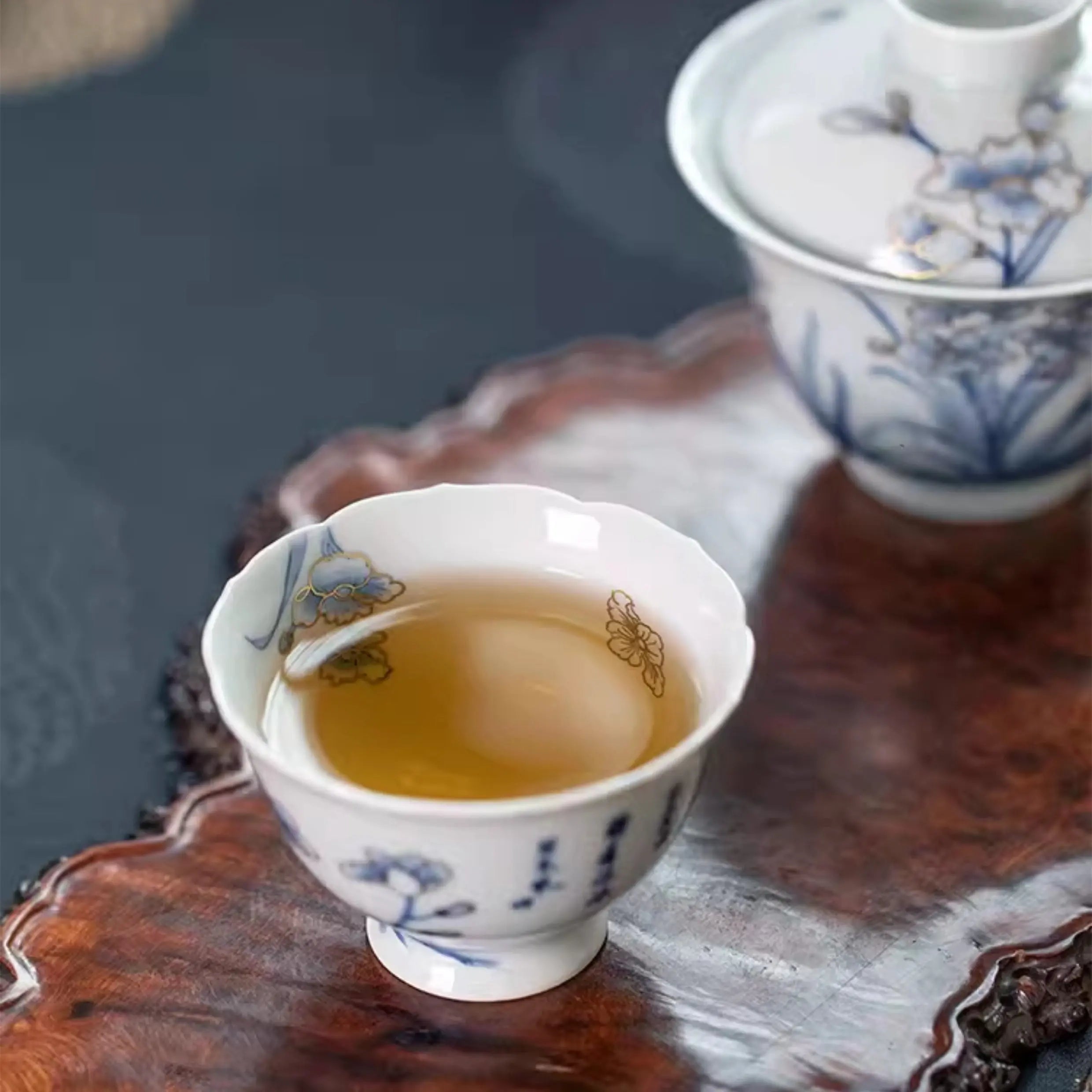Miao Jin Shui Xian - Jing De Zhen Porcelain Teacup zycschina