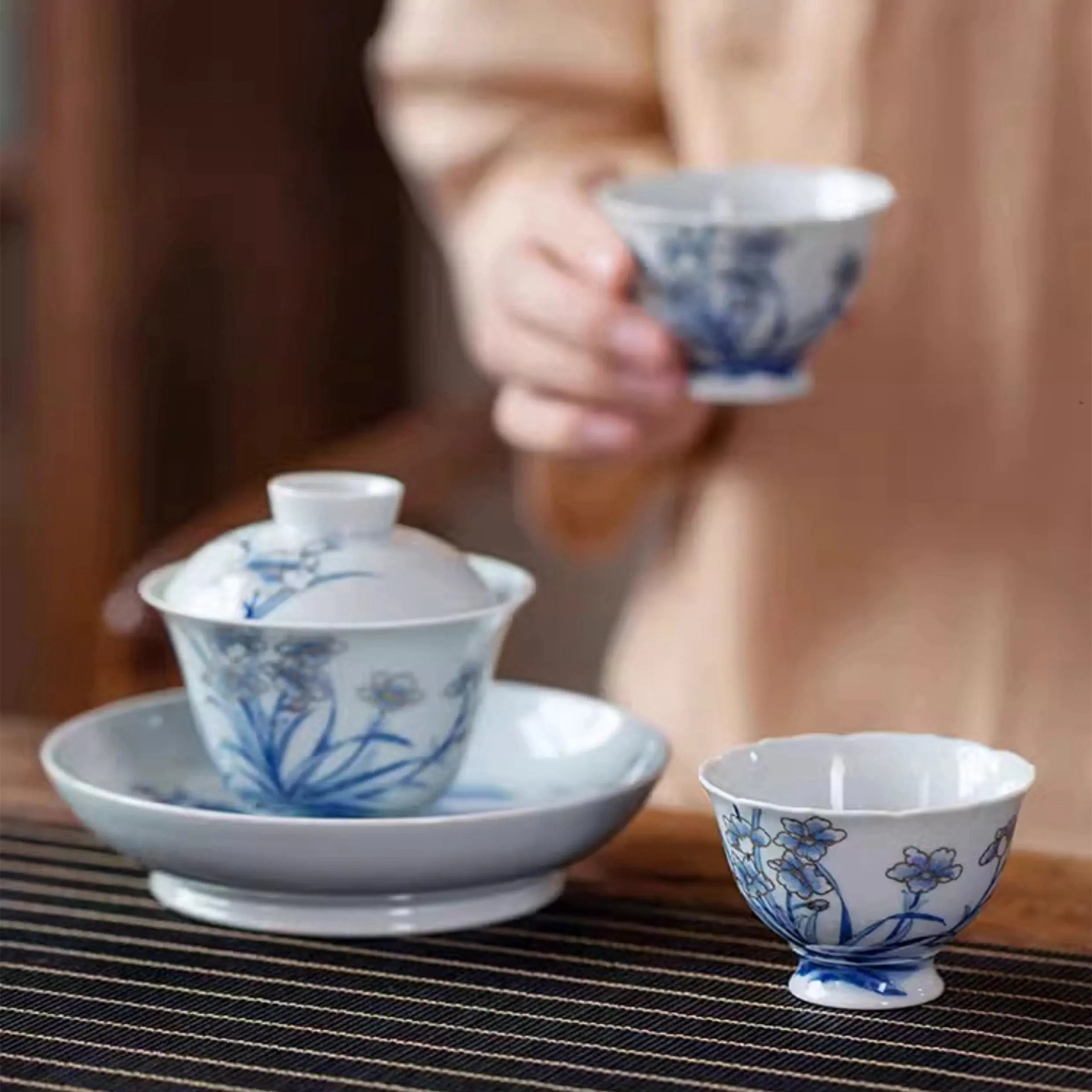 Miao Jin Shui Xian - Jing De Zhen Porcelain Teacup zycschina