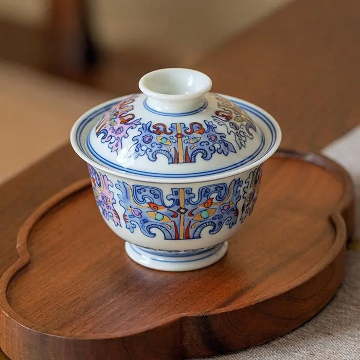 Miao Jin Tao Tie - Jing De Zhen Porcelain Gaiwan zycschina