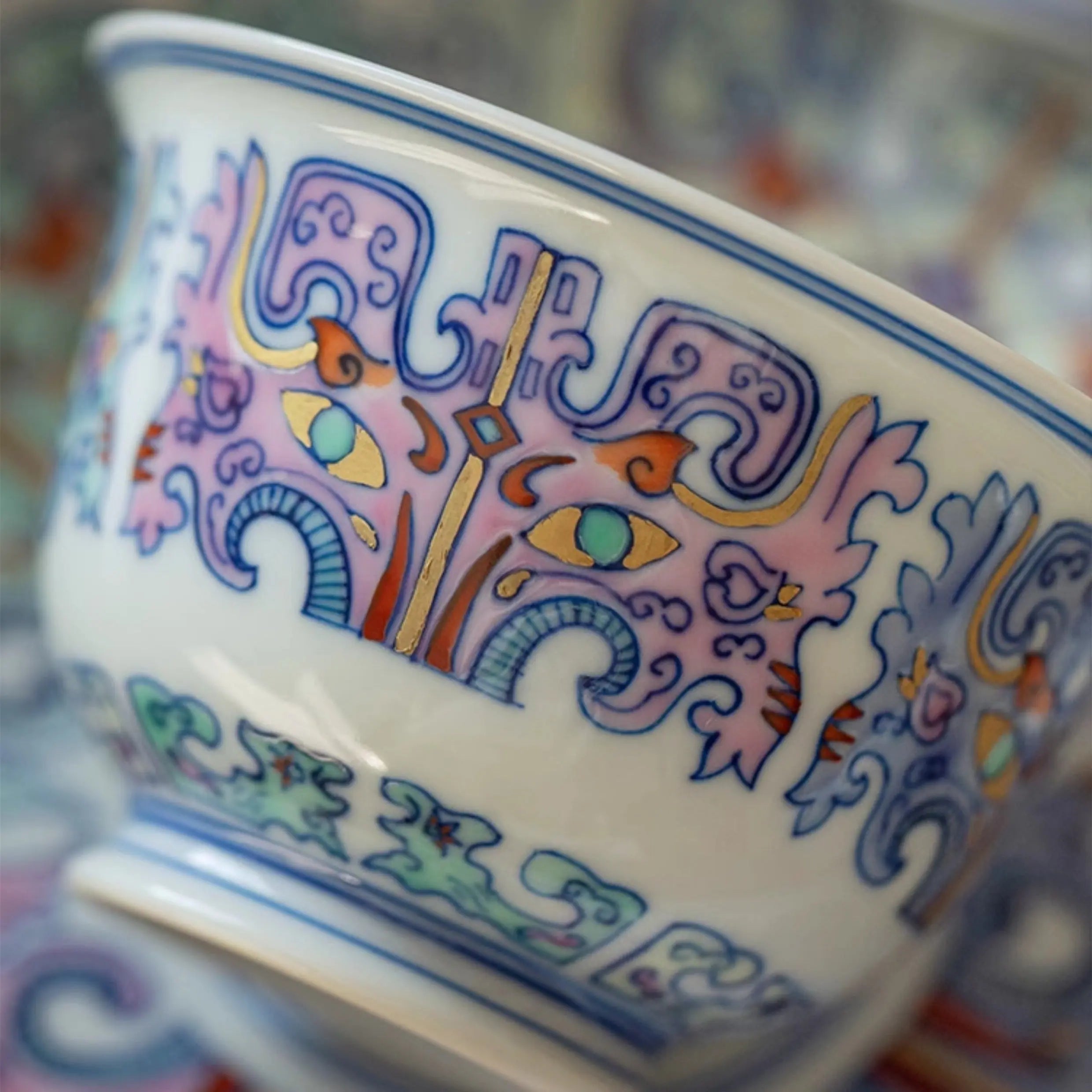Miao Jin Tao Tie - Jing De Zhen Porcelain Gaiwan zycschina