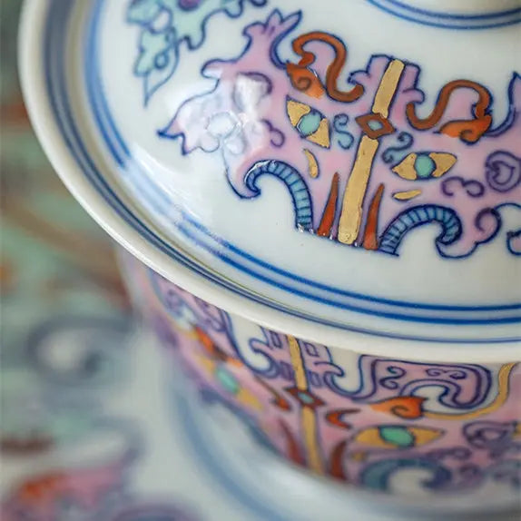 Miao Jin Tao Tie - Jing De Zhen Porcelain Gaiwan zycschina
