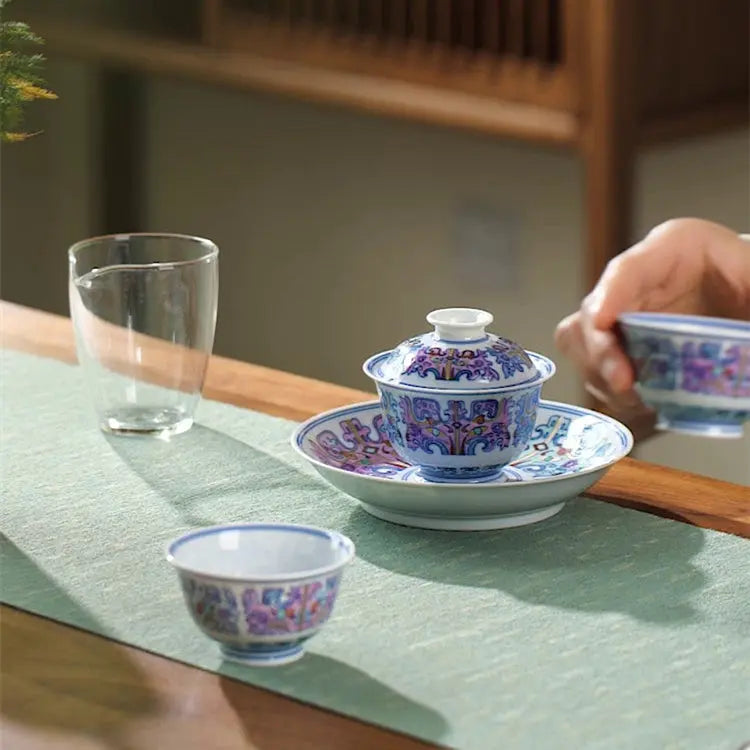Miao Jin Tao Tie - Jing De Zhen Porcelain Gaiwan zycschina