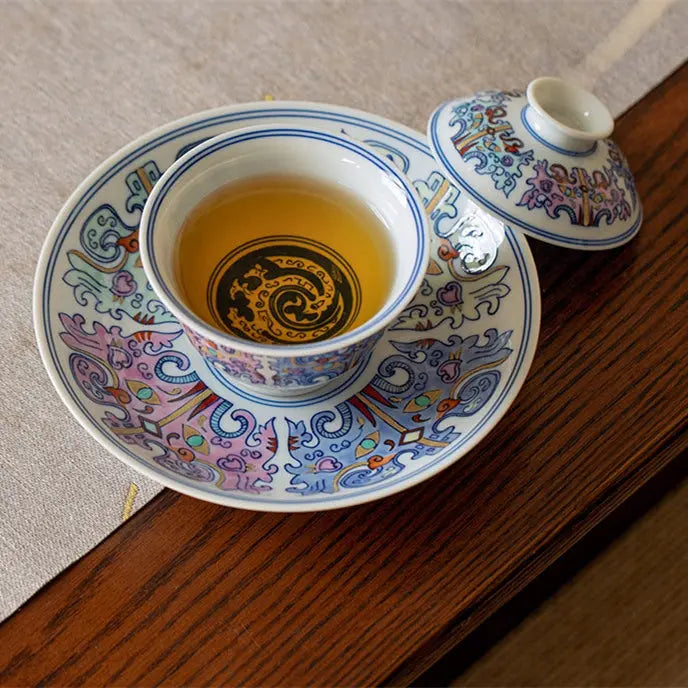 Miao Jin Tao Tie - Jing De Zhen Porcelain Gaiwan zycschina