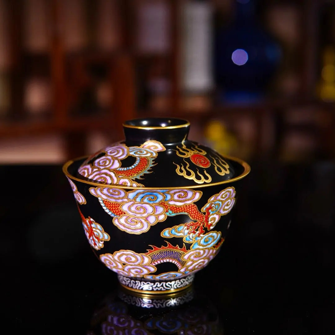 Miao Jin Wu Long Wen - Jing De Zhen Porcelain Gaiwan zycschina