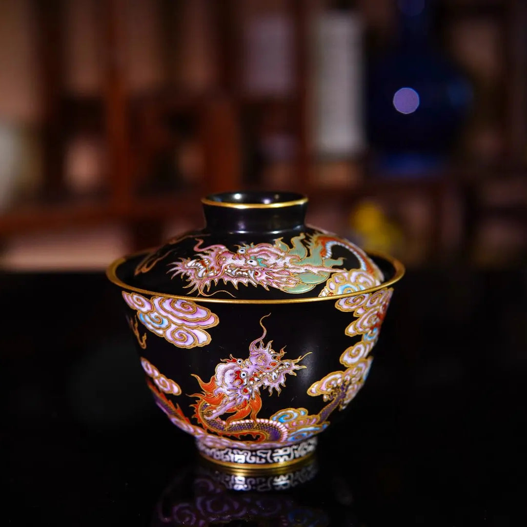 Miao Jin Wu Long Wen - Jing De Zhen Porcelain Gaiwan zycschina