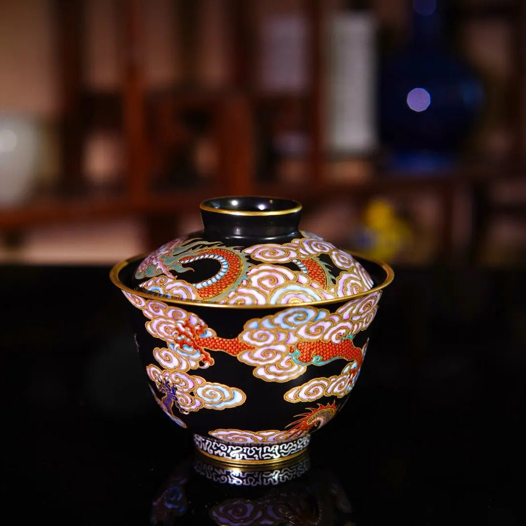 Miao Jin Wu Long Wen - Jing De Zhen Porcelain Gaiwan zycschina