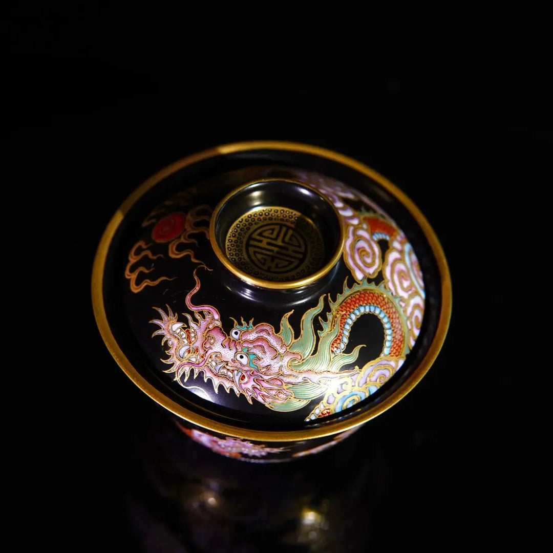 Miao Jin Wu Long Wen - Jing De Zhen Porcelain Gaiwan zycschina