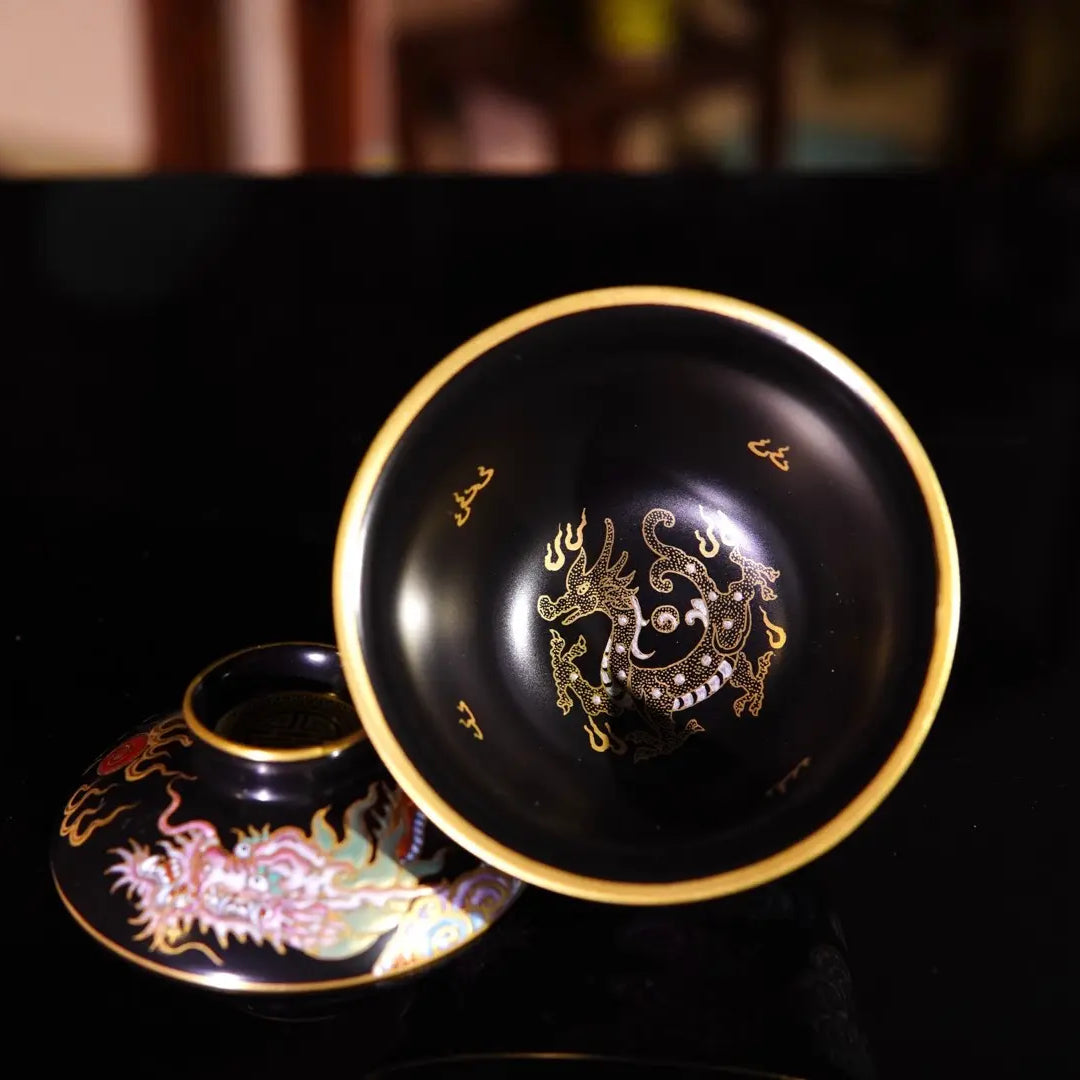 Miao Jin Wu Long Wen - Jing De Zhen Porcelain Gaiwan zycschina