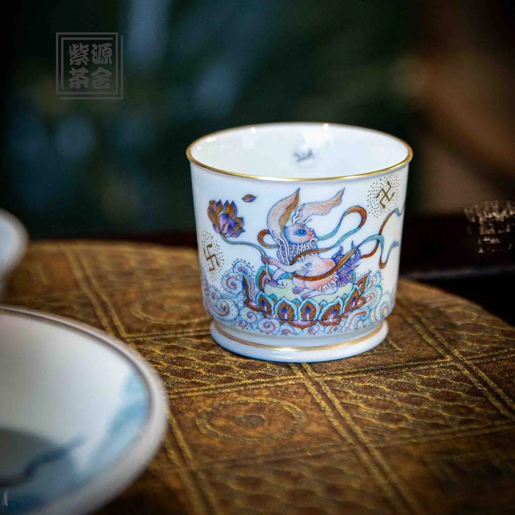 Miao Jin Yu Tu - Jing De Zhen Porcelain Gaiwan zycschina