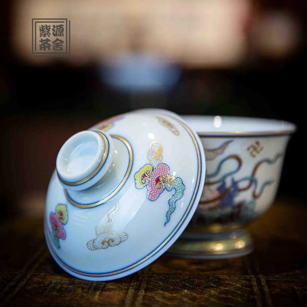 Miao Jin Yu Tu - Jing De Zhen Porcelain Gaiwan zycschina