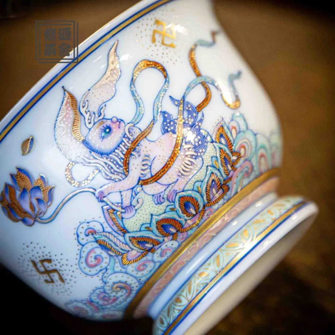 Miao Jin Yu Tu - Jing De Zhen Porcelain Gaiwan zycschina