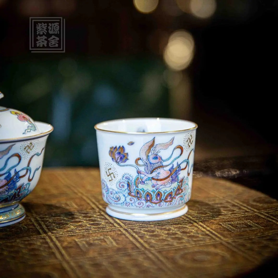 Miao Jin Yu Tu - Jing De Zhen Porcelain Gaiwan zycschina