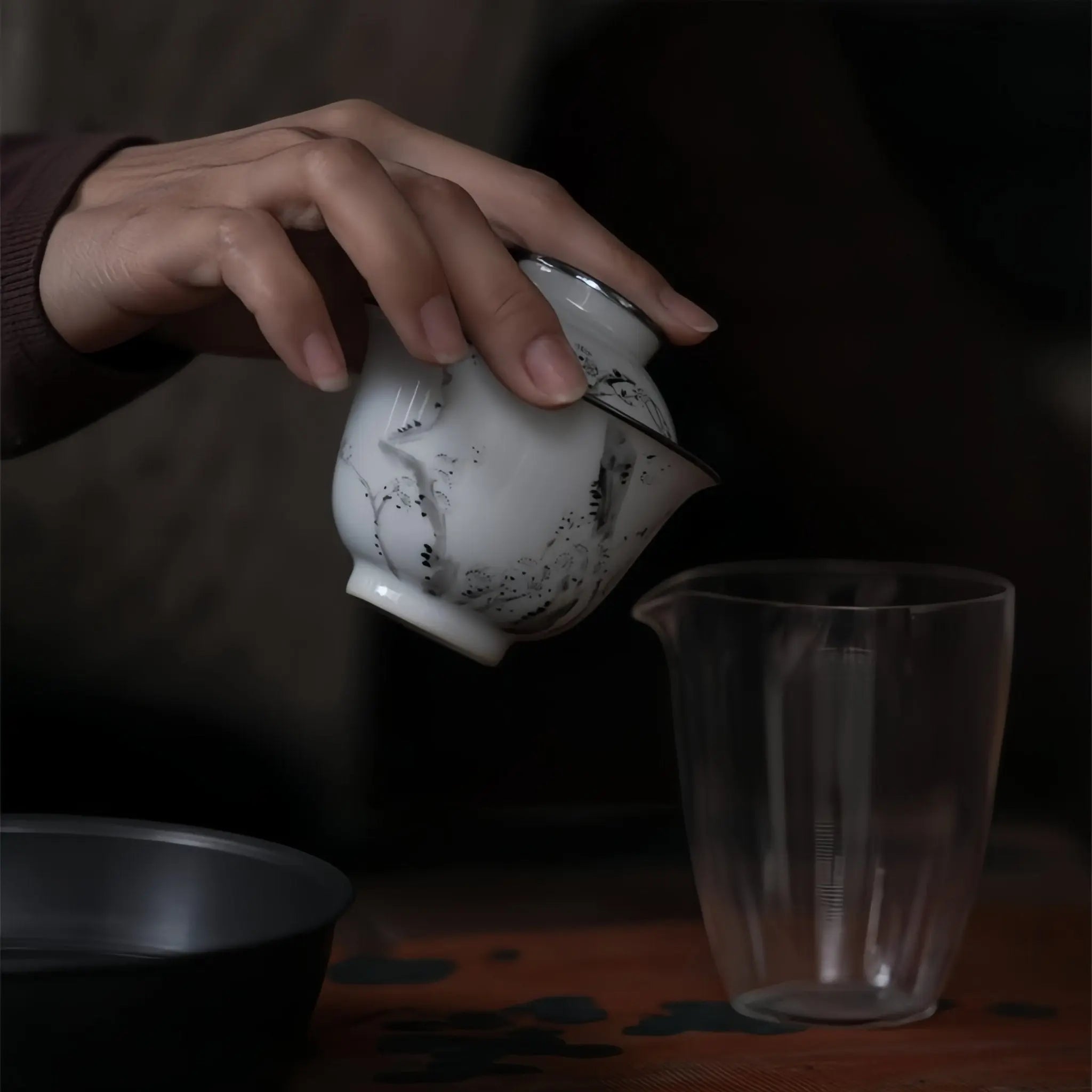 Mo Cai Mei Hua 110cc - Jing De Zhen Porcelain Gaiwan zycschina