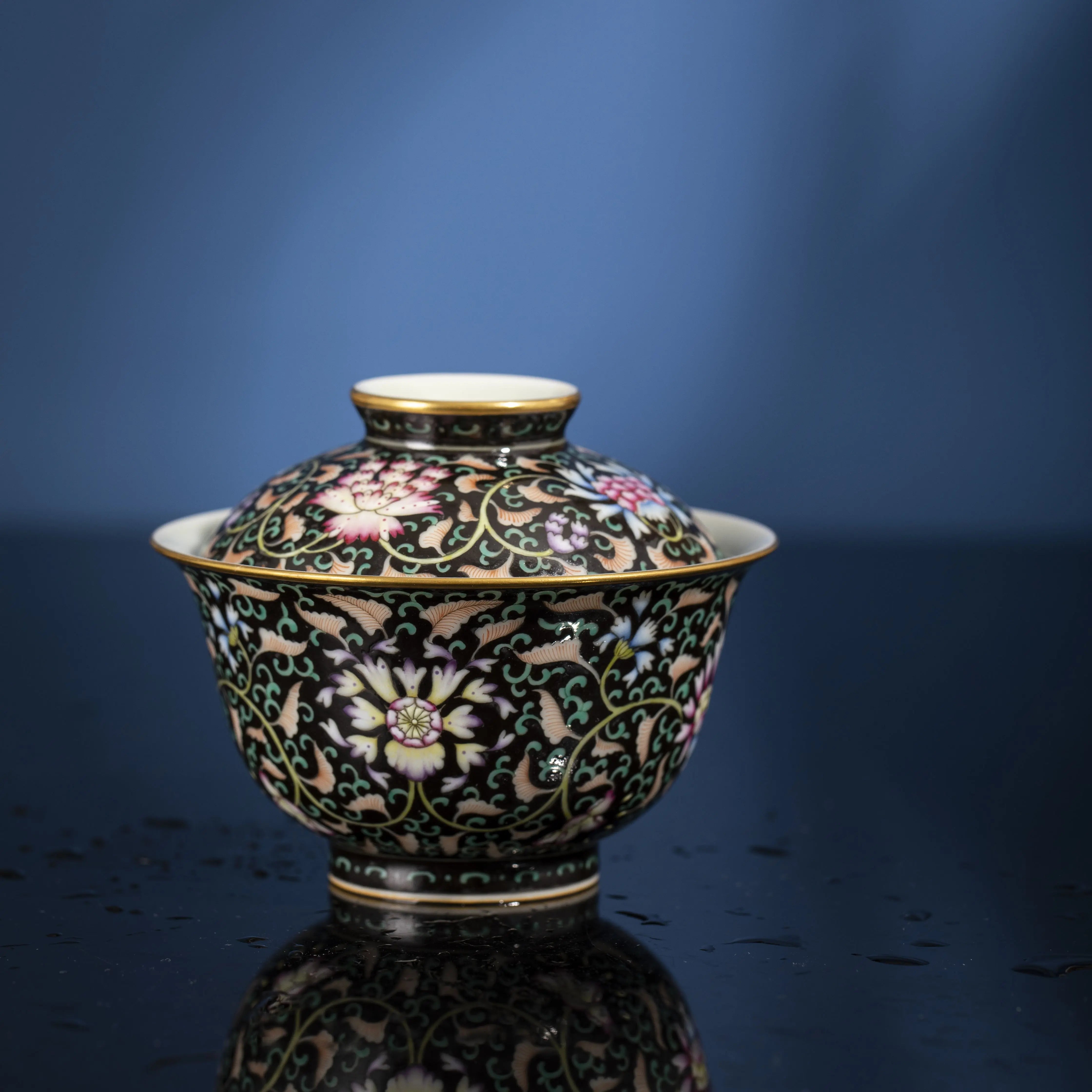 Mo Di Chan Zhi Lian - Jing De Zhen Porcelain Gaiwan zycschina