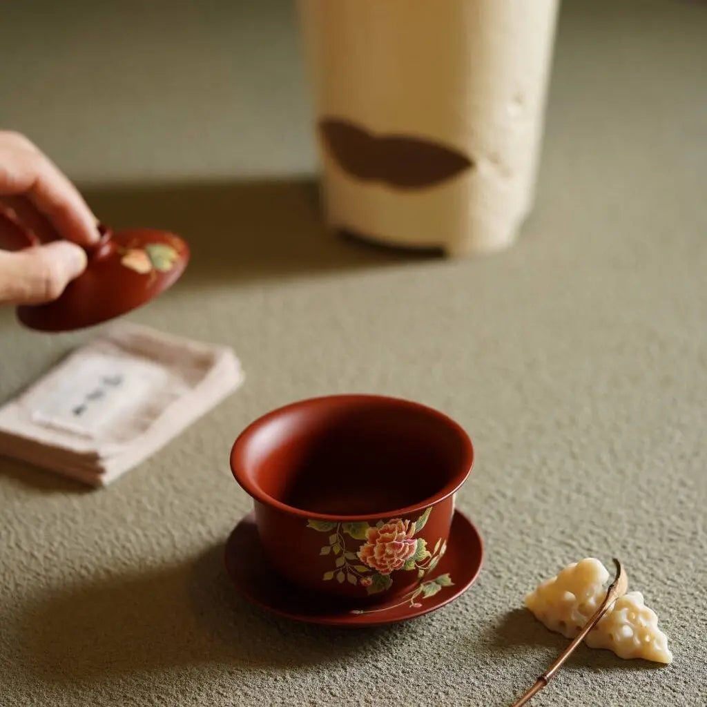 Mu Dan 200cc - Yixing Handmade Gaiwan 江苏宜兴