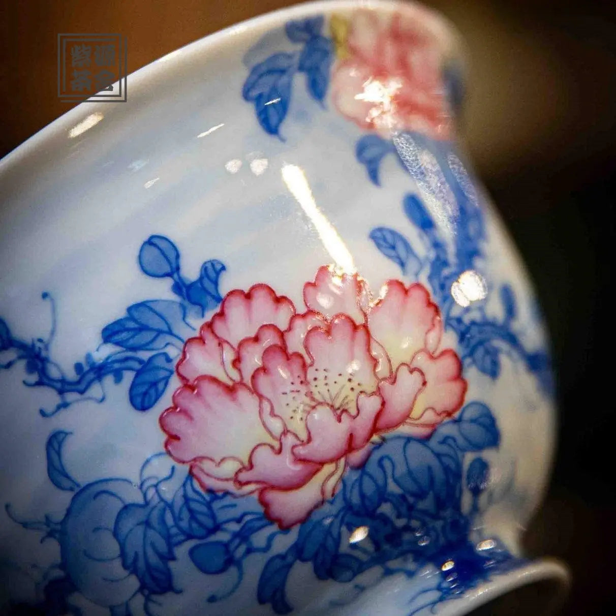 Mu Dan Hua - Jing De Zhen Porcelain Gaiwan zycschina