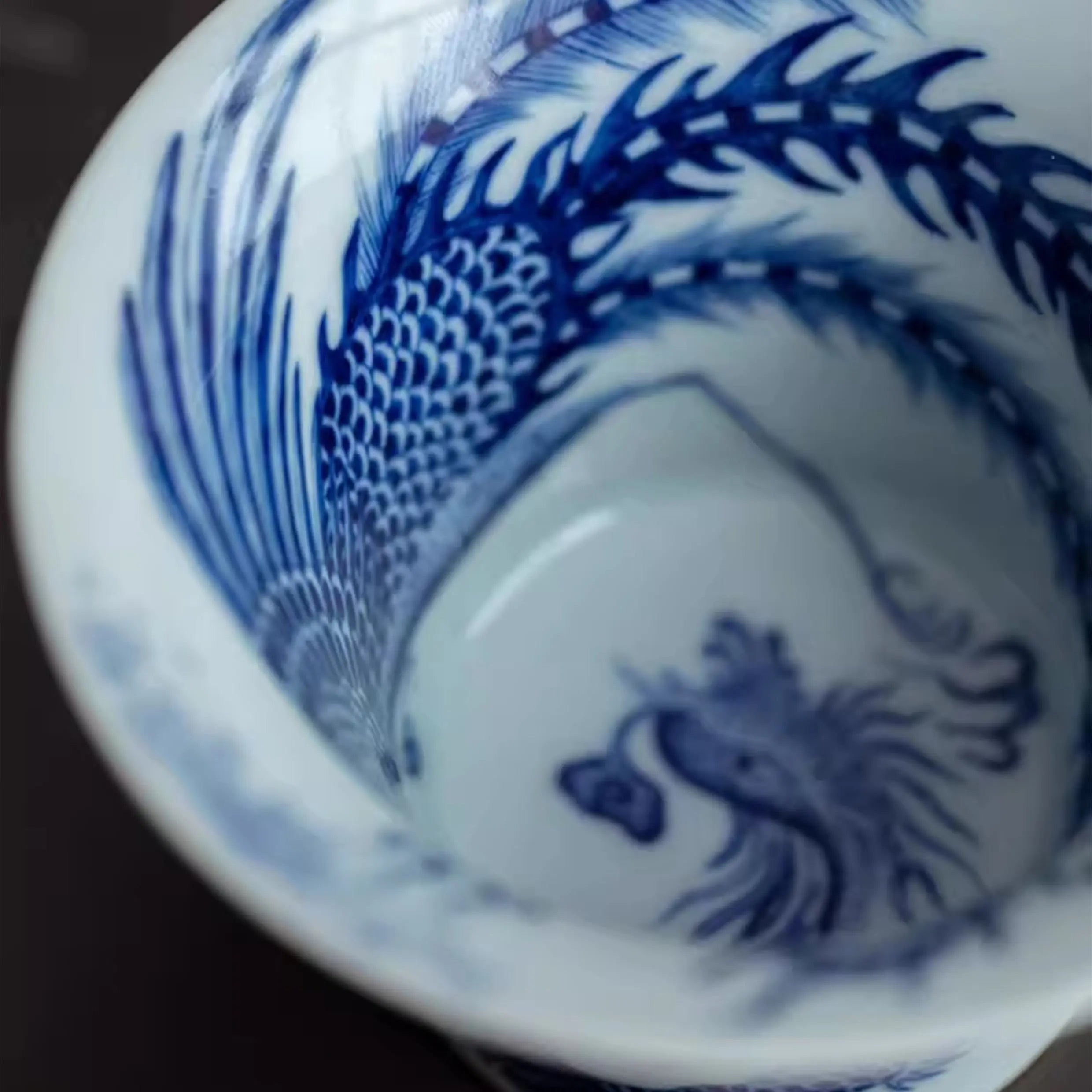 Nei Wai Long Feng Wen - Jing De Zhen Porcelain Gaiwan zycschina