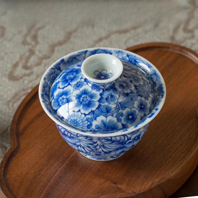 Nei Wai Wan Hua - Jing De Zhen Porcelain Gaiwan zycschina