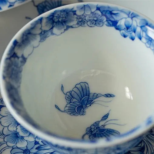 Nei Wai Wan Hua - Jing De Zhen Porcelain Gaiwan zycschina