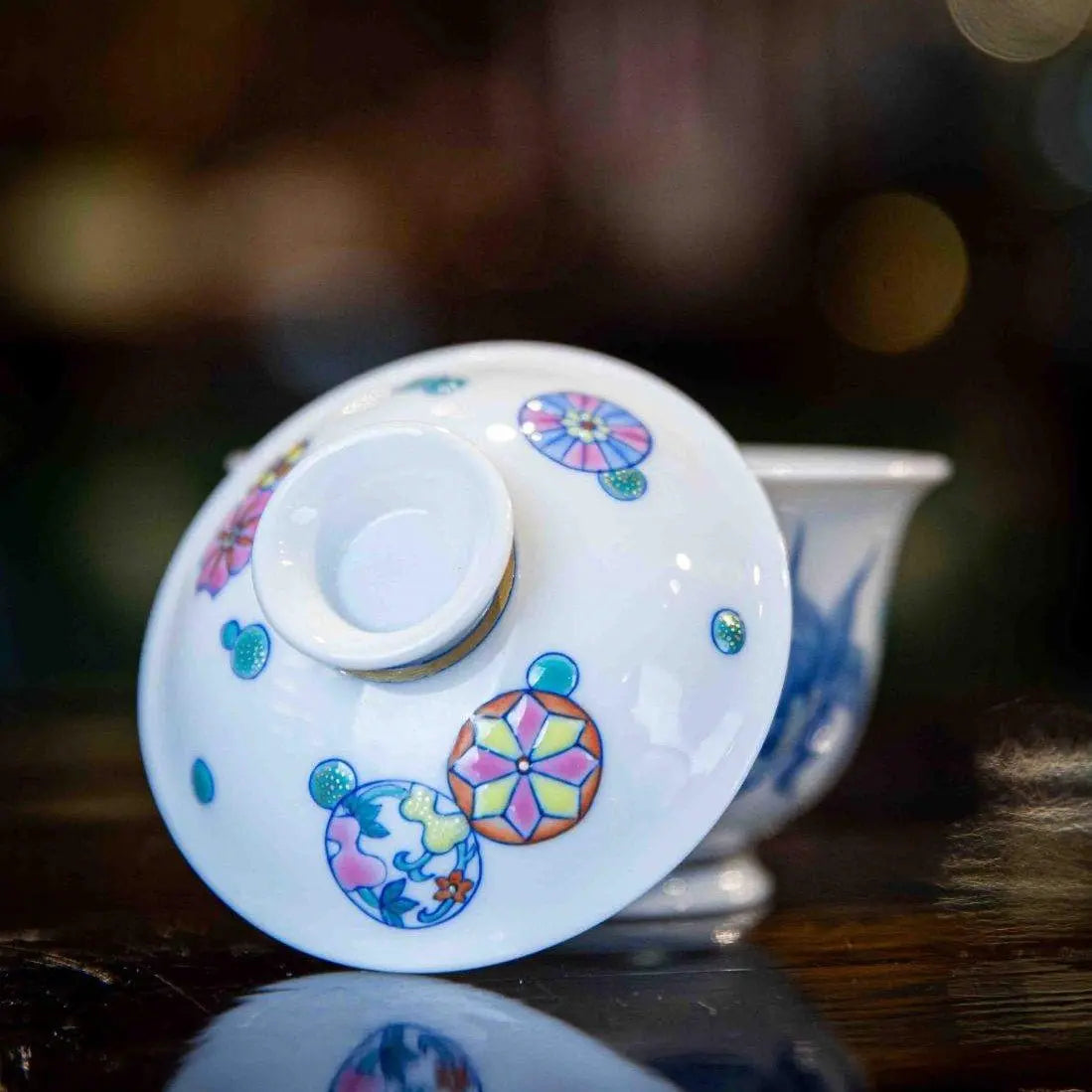 Pi Qiu Hua 110cc - Jing De Zhen Porcelain Gaiwan zycschina