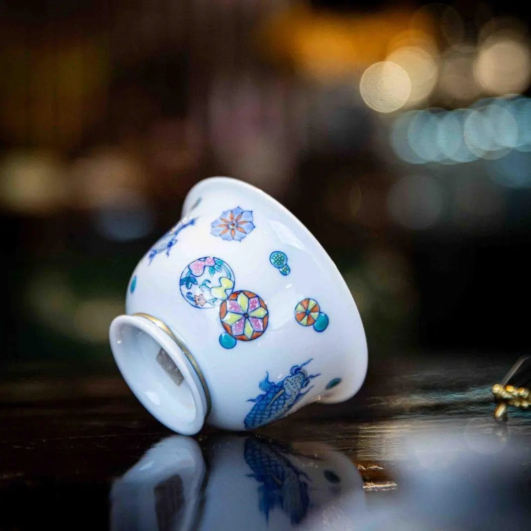 Pi Qiu Hua 110cc - Jing De Zhen Porcelain Gaiwan zycschina