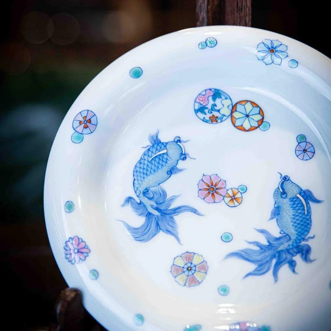 Pi Qiu Hua 110cc - Jing De Zhen Porcelain Gaiwan zycschina