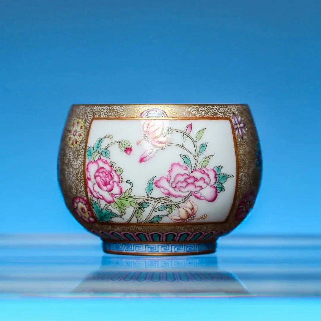 Pi Qiu Hua 120cc - Jing De Zhen Porcelain Gaiwan zycschina