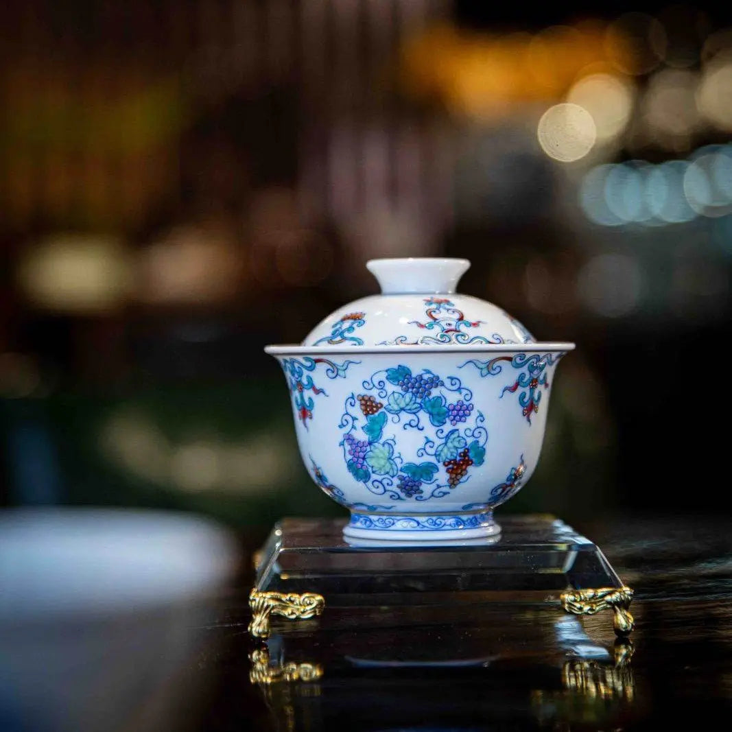 Pu Tao 110cc - Jing De Zhen Porcelain Gaiwan zycschina