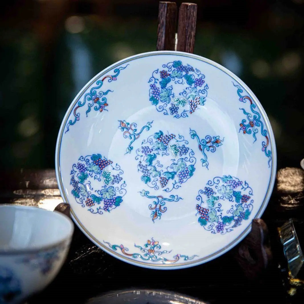 Pu Tao 110cc - Jing De Zhen Porcelain Gaiwan zycschina