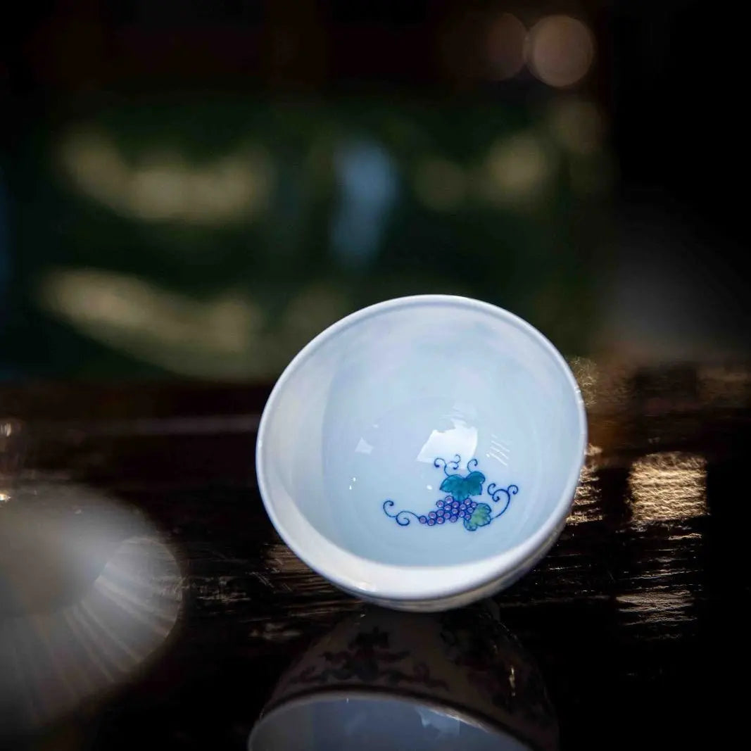 Pu Tao 110cc - Jing De Zhen Porcelain Gaiwan zycschina