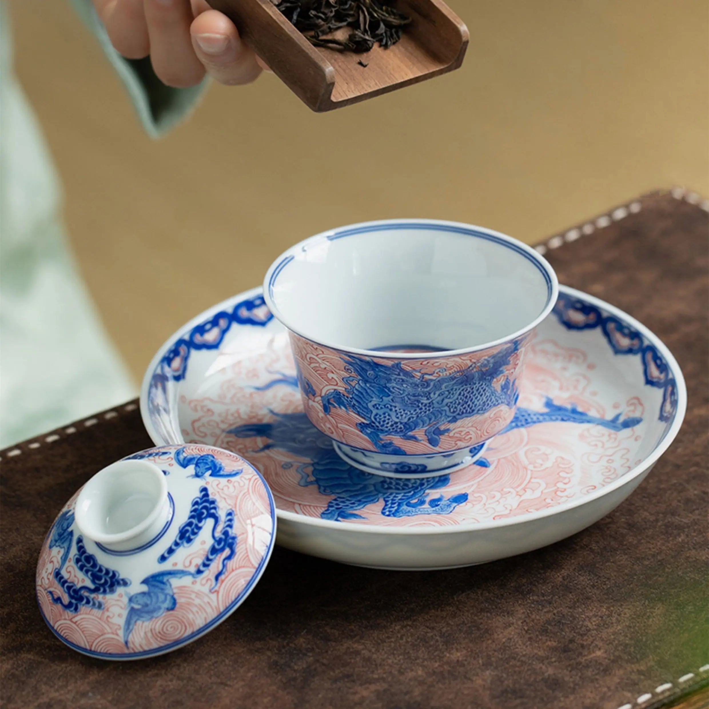 Qi Lin Ta Lang - Jing De Zhen Porcelain Gaiwan zycschina
