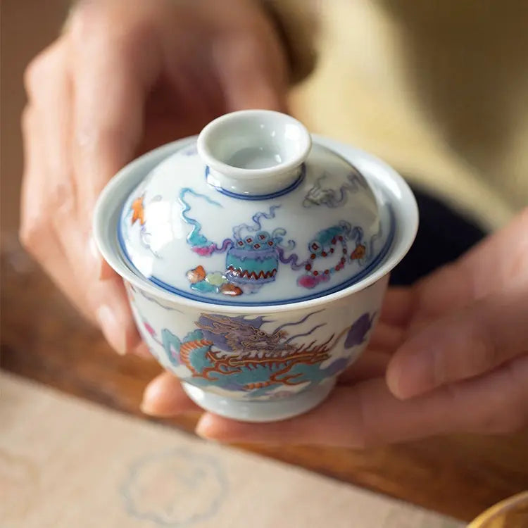 Qi Lin Wang Yue - Jing De Zhen Porcelain Gaiwan zycschina