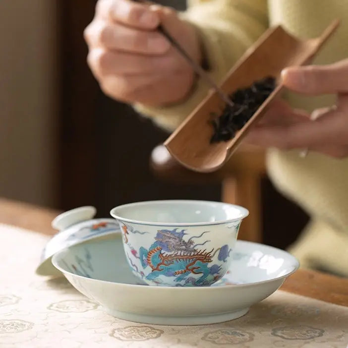 Qi Lin Wang Yue - Jing De Zhen Porcelain Gaiwan zycschina