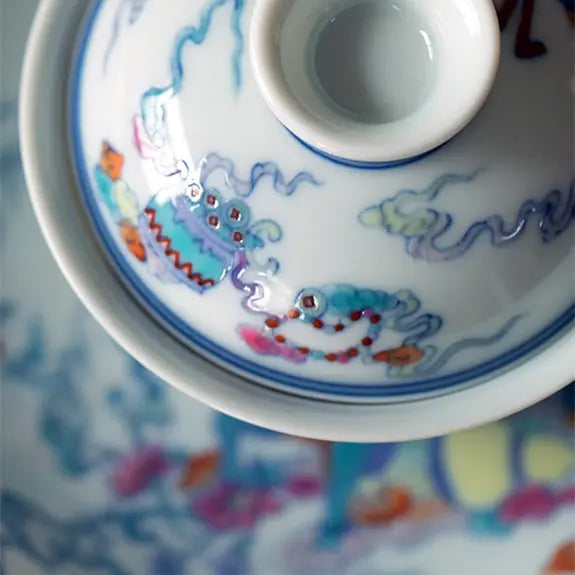 Qi Lin Wang Yue - Jing De Zhen Porcelain Gaiwan zycschina