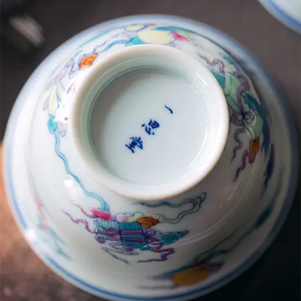 Qi Lin Wang Yue - Jing De Zhen Porcelain Gaiwan zycschina