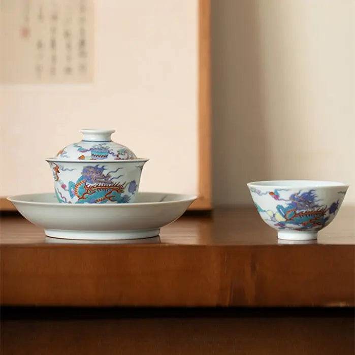 Qi Lin Wang Yue - Jing De Zhen Porcelain Gaiwan zycschina