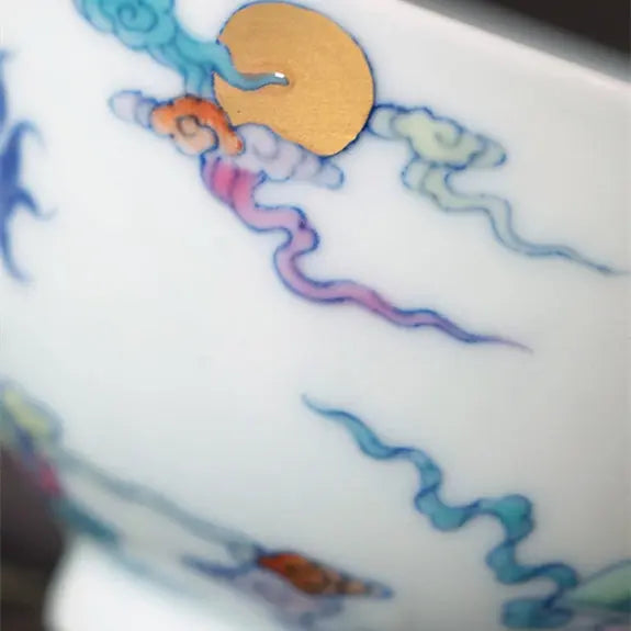 Qi Lin Wang Yue - Jing De Zhen Porcelain Teacup zycschina