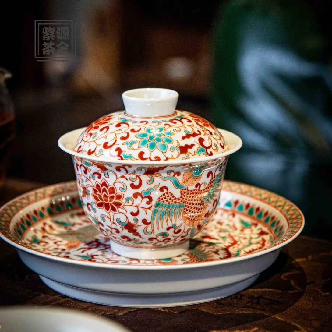 Qi Lin Zhui Yue - Jing De Zhen Porcelain Gaiwan zycschina