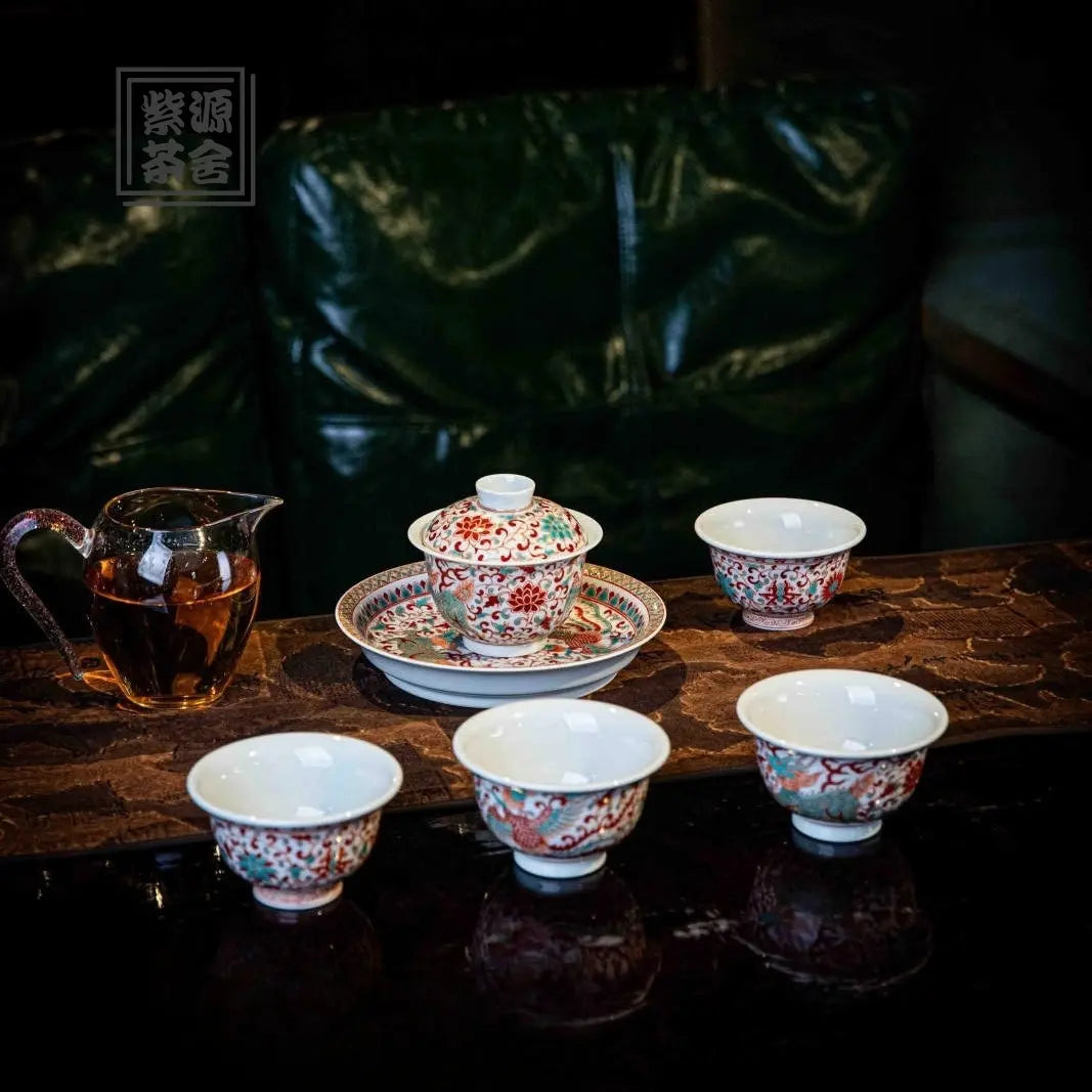 Qi Lin Zhui Yue - Jing De Zhen Porcelain Gaiwan zycschina
