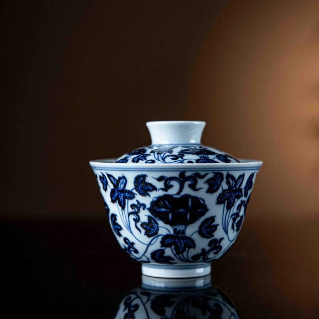 Qian Niu Hua 125cc - Jing De Zhen Porcelain Gaiwan zycschina