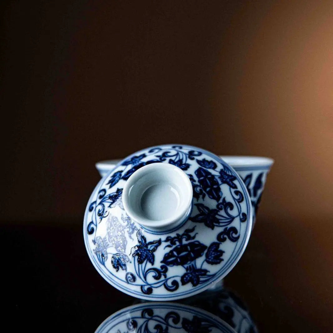 Qian Niu Hua 125cc - Jing De Zhen Porcelain Gaiwan zycschina