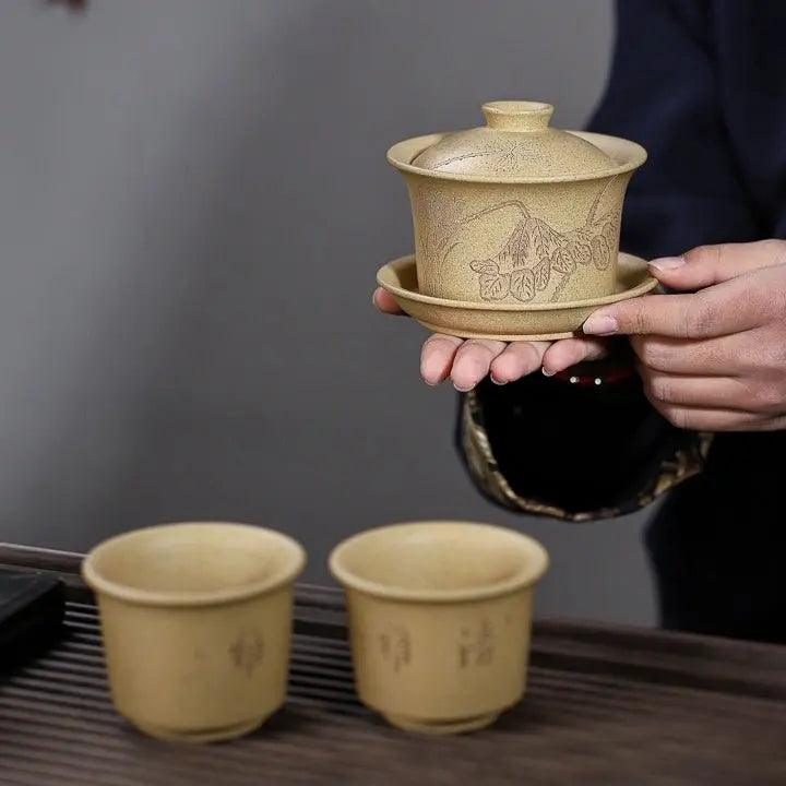 Qing Lian 180cc - Yixing Handmade Gaiwan 江苏宜兴