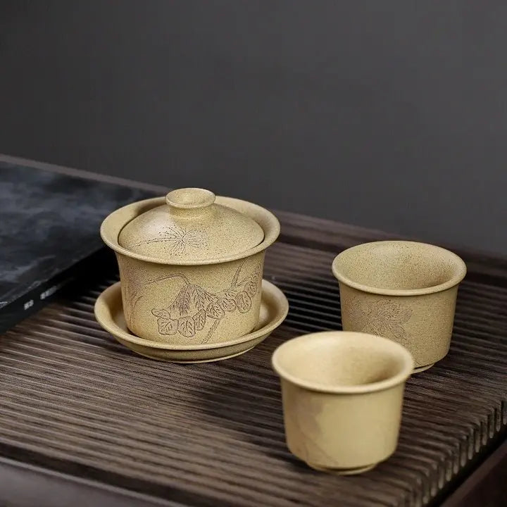 Qing Lian 180cc - Yixing Handmade Gaiwan 江苏宜兴
