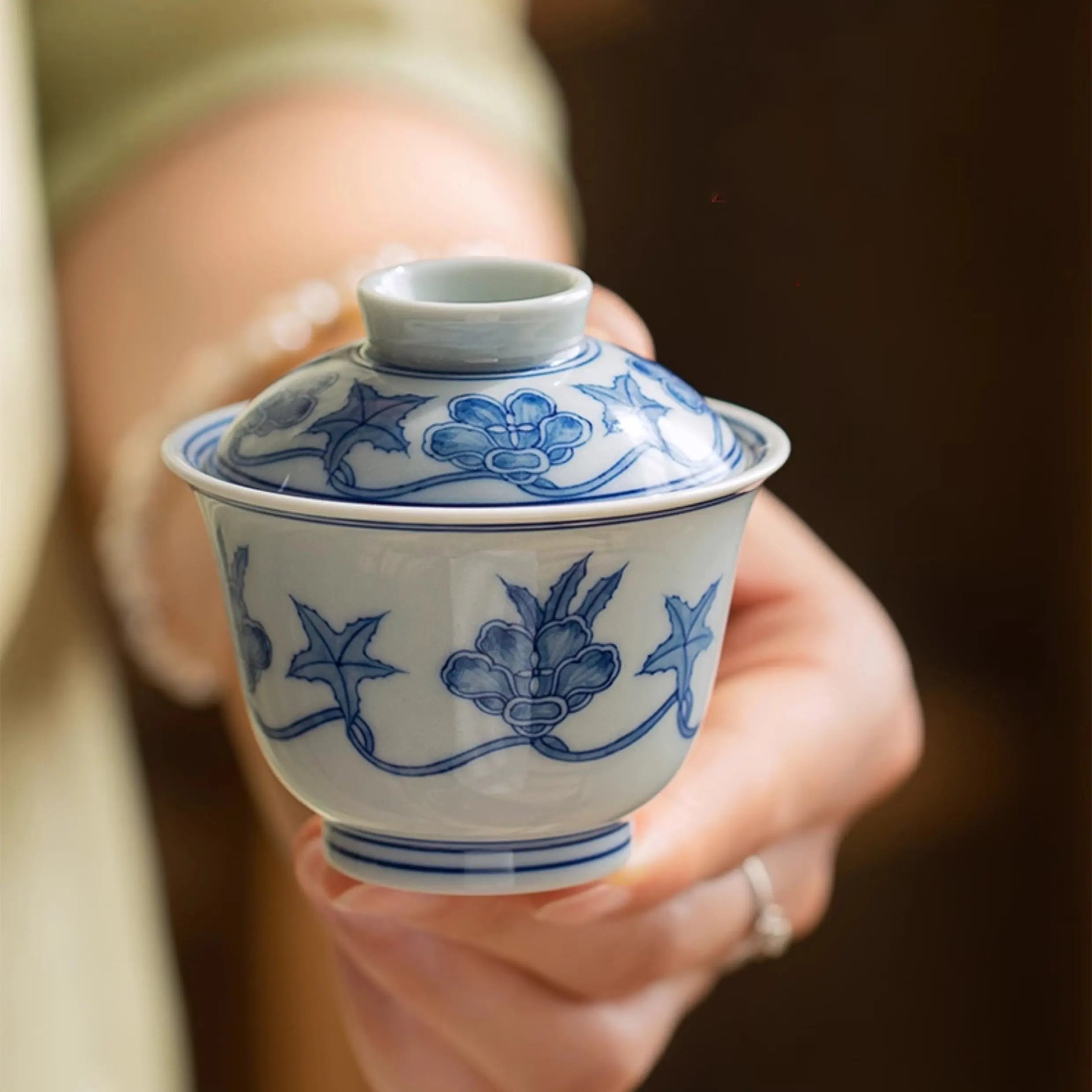 Qiu Kui Wen - Jing De Zhen Porcelain Gaiwan zycschina