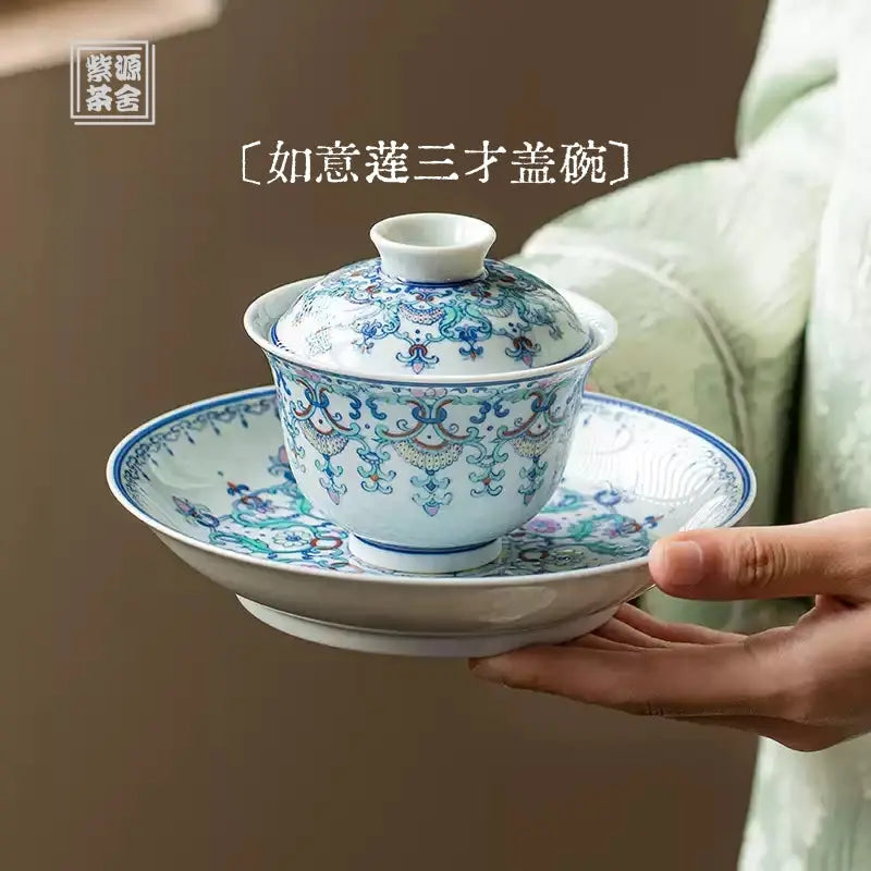 Ru Yi Lian - Jing De Zhen Porcelain Gaiwan zycschina