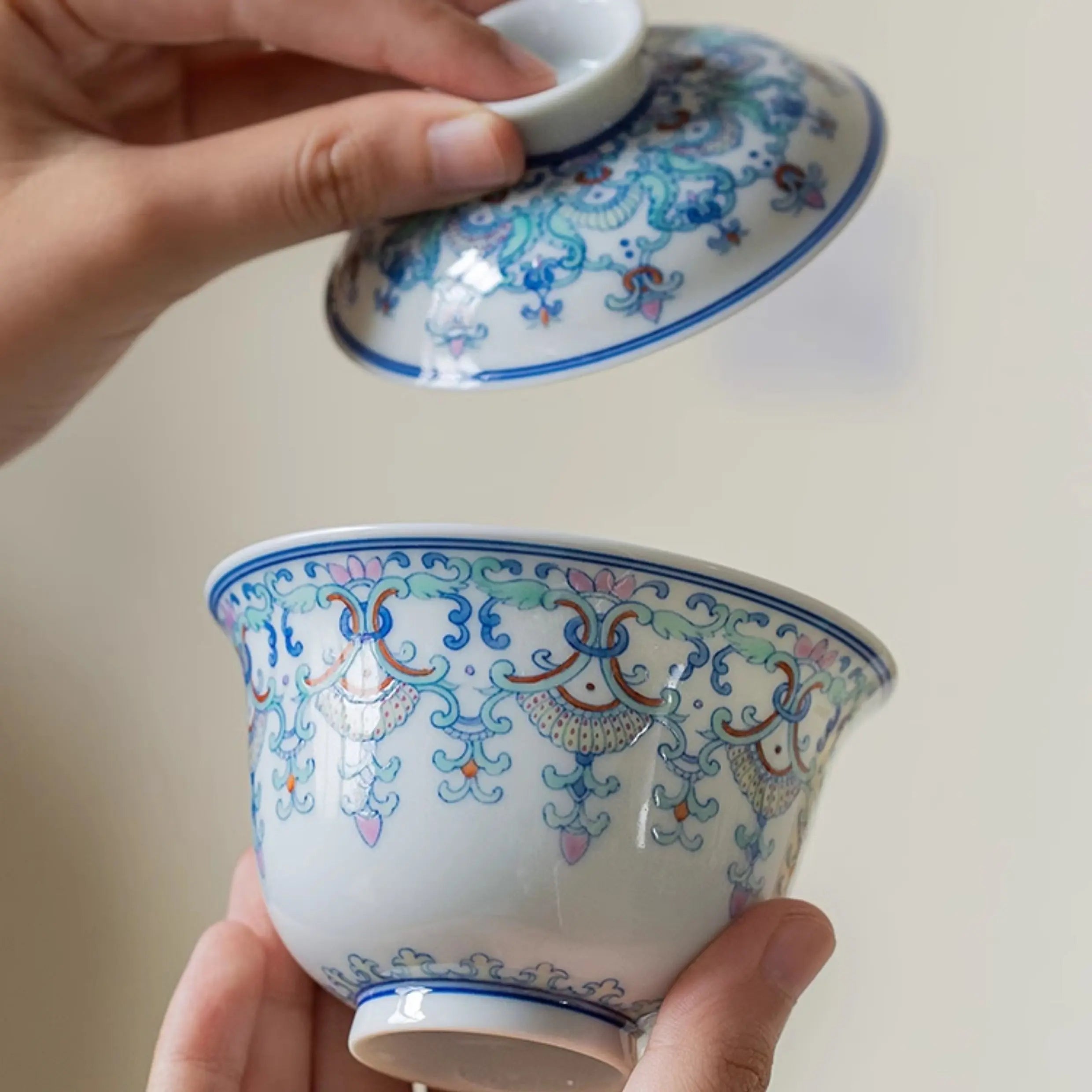 Ru Yi Lian - Jing De Zhen Porcelain Gaiwan zycschina