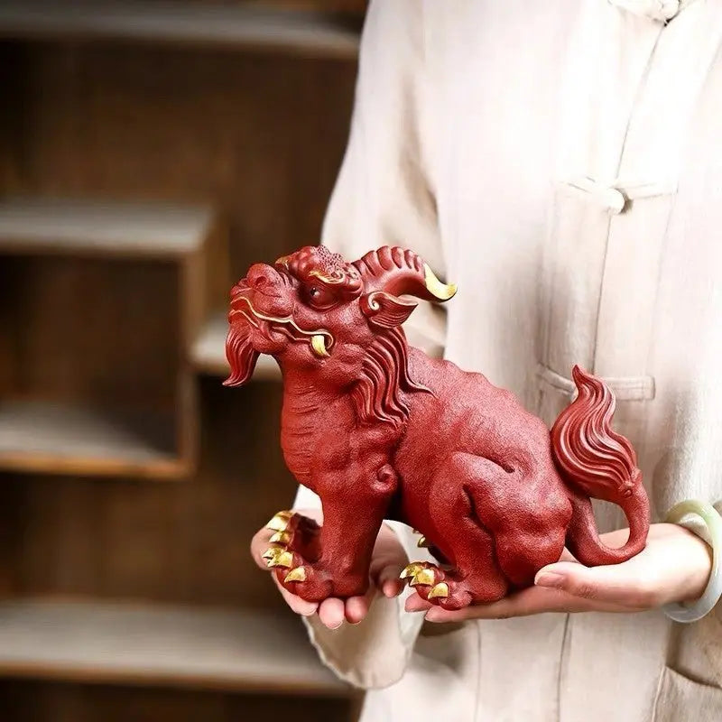 Rui Shou Cheng Xiang - Zisha Sculpture 江苏宜兴