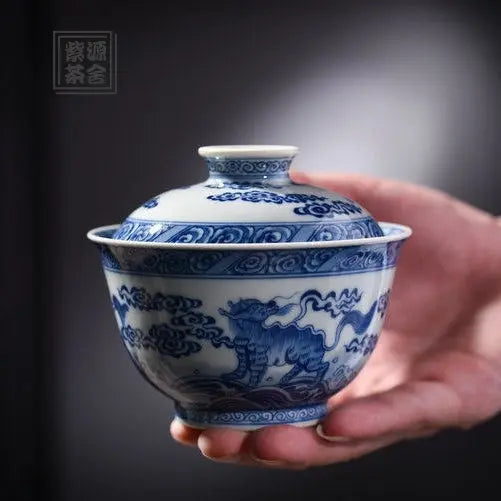 Rui Shou Wen - Jing De Zhen Porcelain Gaiwan zycschina