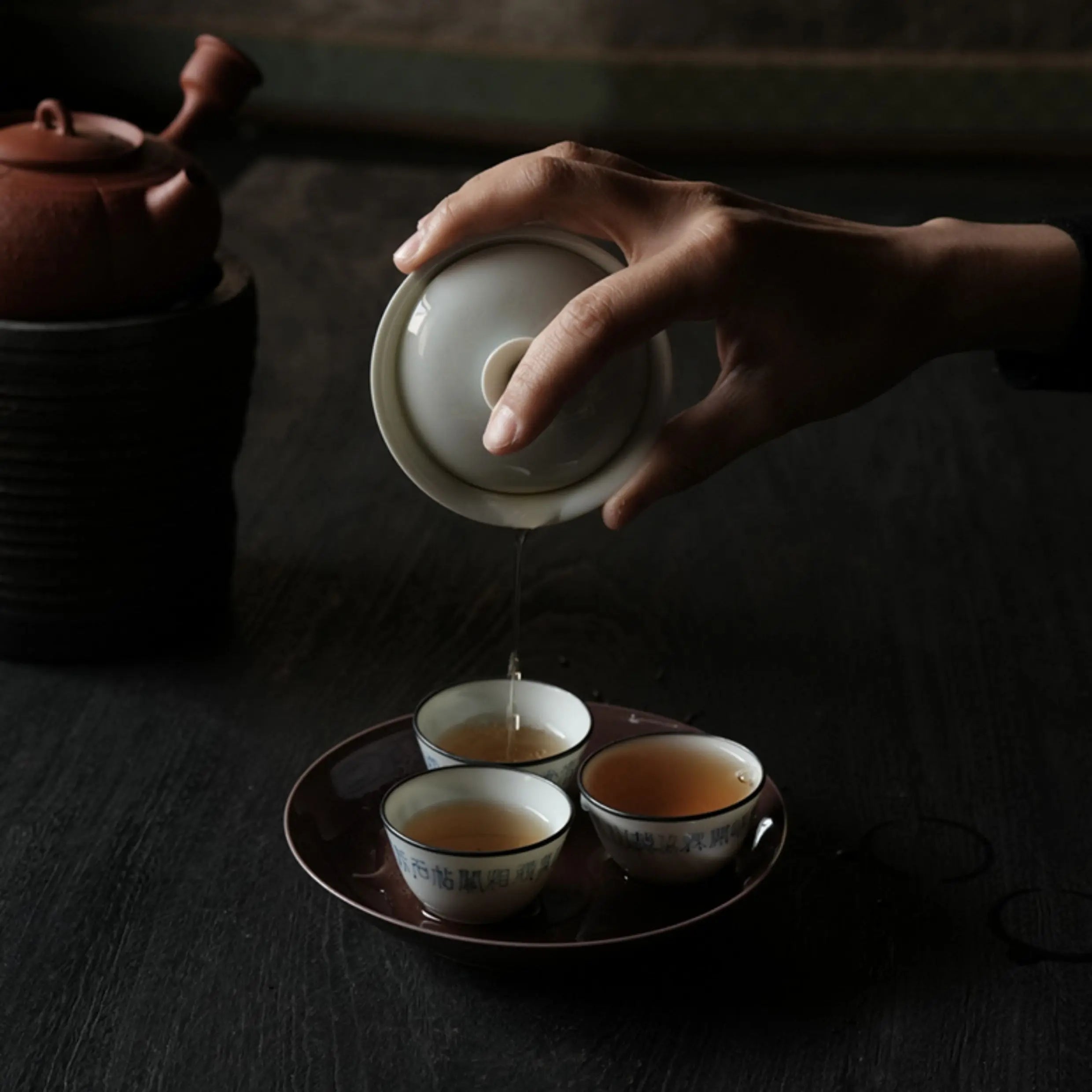 San Dai Ping Shen 80/110/150cc - Jing De Zhen Porcelain Gaiwan zycschina