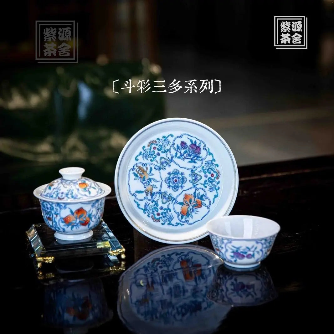San Duo - Jing De Zhen Porcelain Gaiwan zycschina